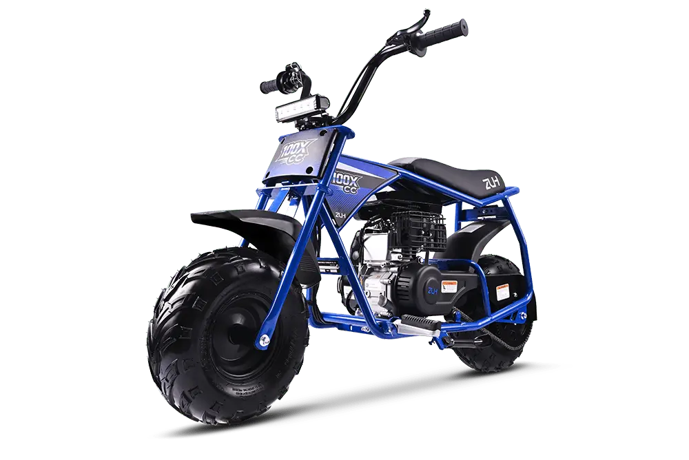 ZUH CC100X 105cc Mini Bike| 4-Stroke Gas Trail Bike