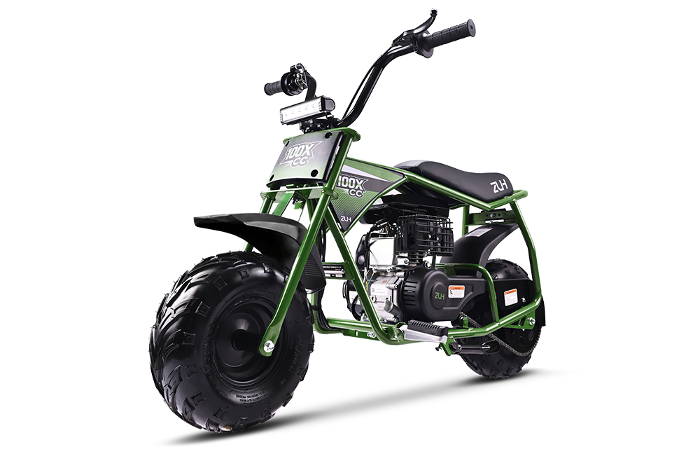 ZUH CC100X 105cc Mini Bike| 4-Stroke Gas Trail Bike