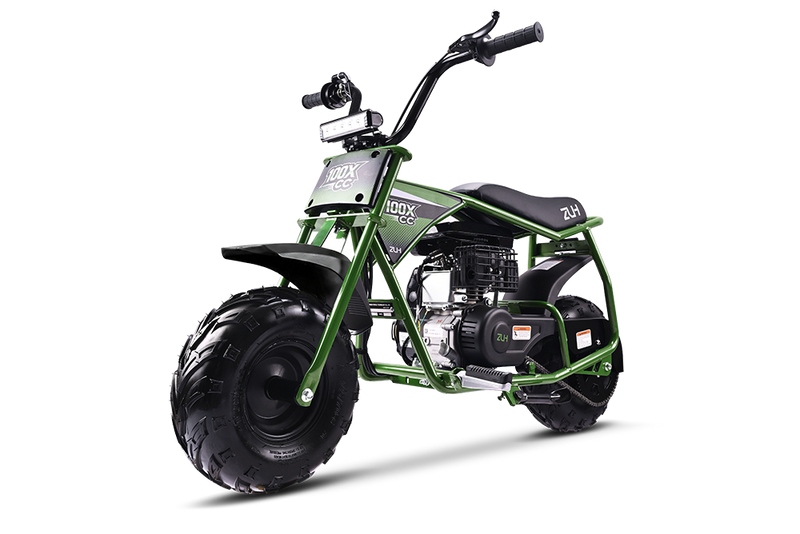ZUH CC100X 105cc Mini Bike| 4-Stroke Gas Trail Bike